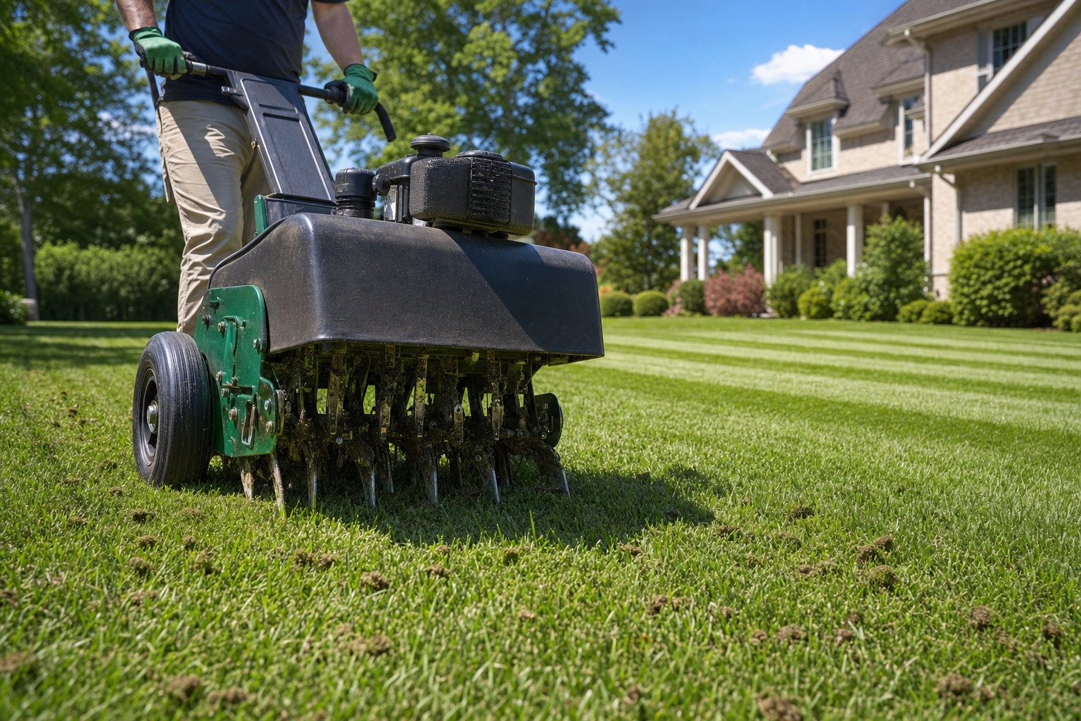lawn aeration Noblesville, IN in Carmel, IN